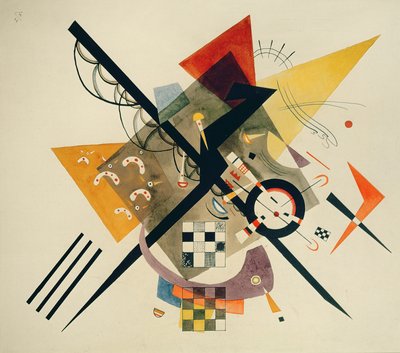 Studie voor Op Wit II, 1922 door Wassily Kandinsky